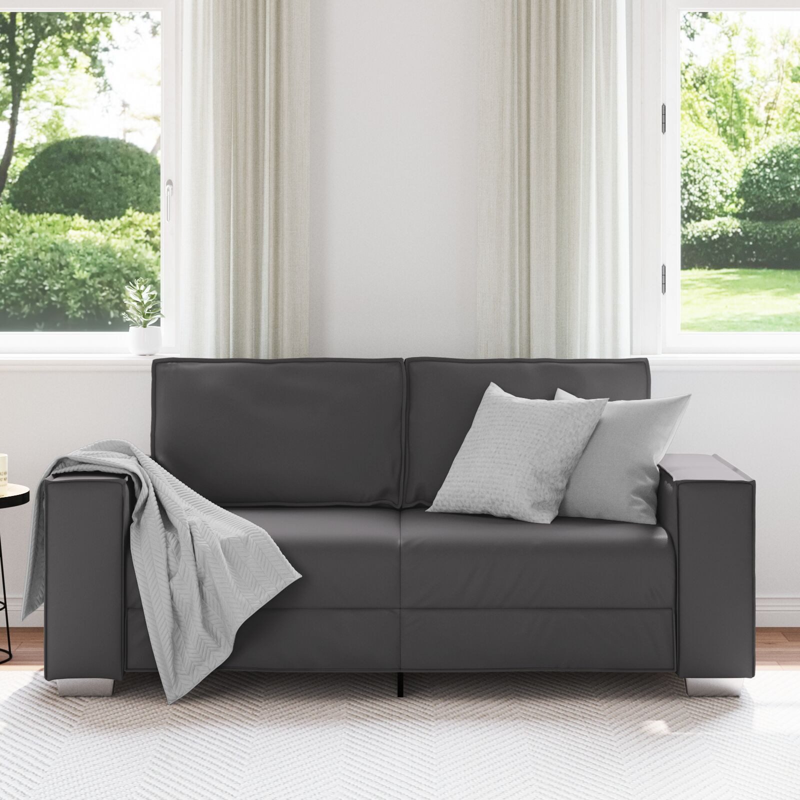 vidaXL Sofa Loveseat Sofa Grau 140 günstig online kaufen