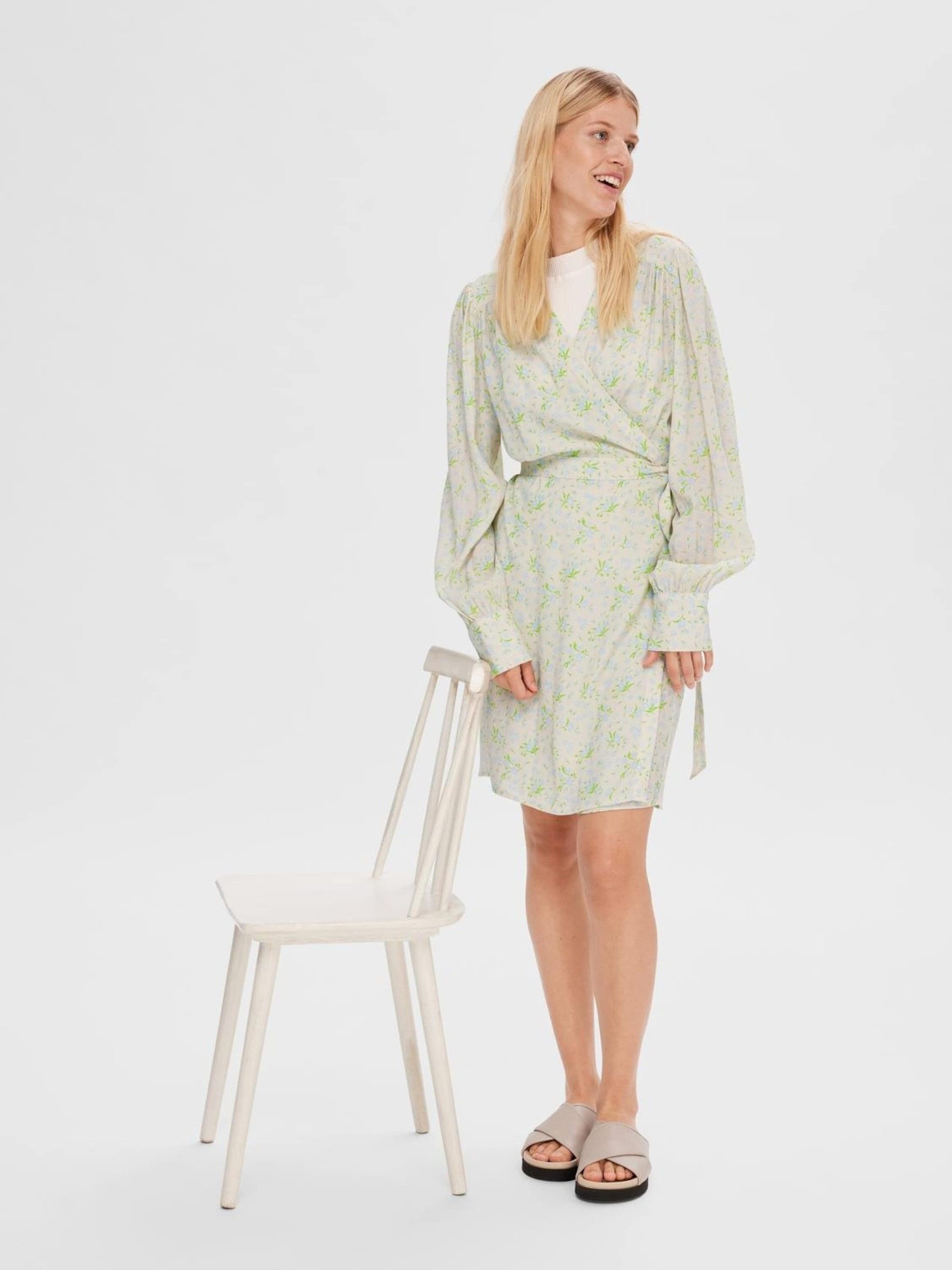 Selected Cocktailkleid MINNA-ALVA (1-tlg) Drapiert/gerafft