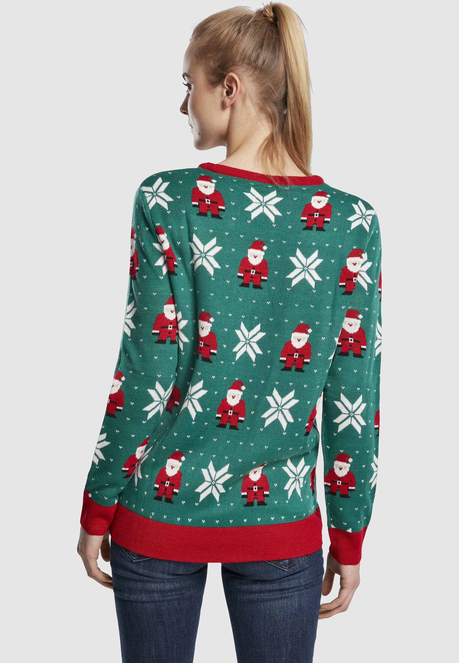 URBAN CLASSICS Fleecepullover Urban Classics Damen Ladies Santa Christmas Sweater (1-tlg)