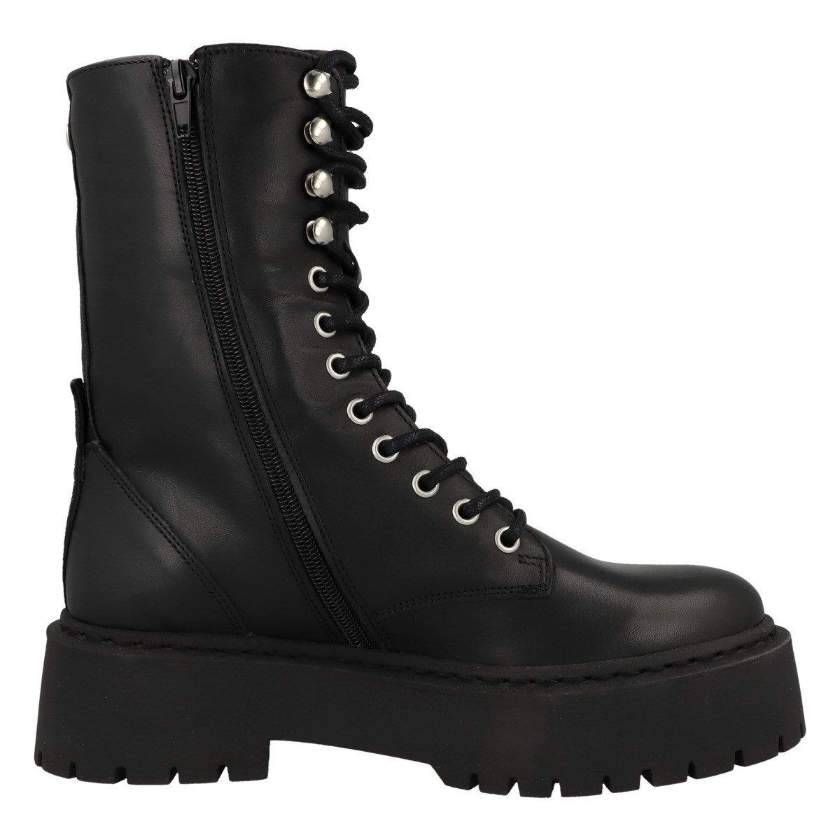 STEVE MADDEN Skywen Damen Schnürboots Stiefeletten, Stiefel, Winterstiefel, Winterboots, Schneestiefel