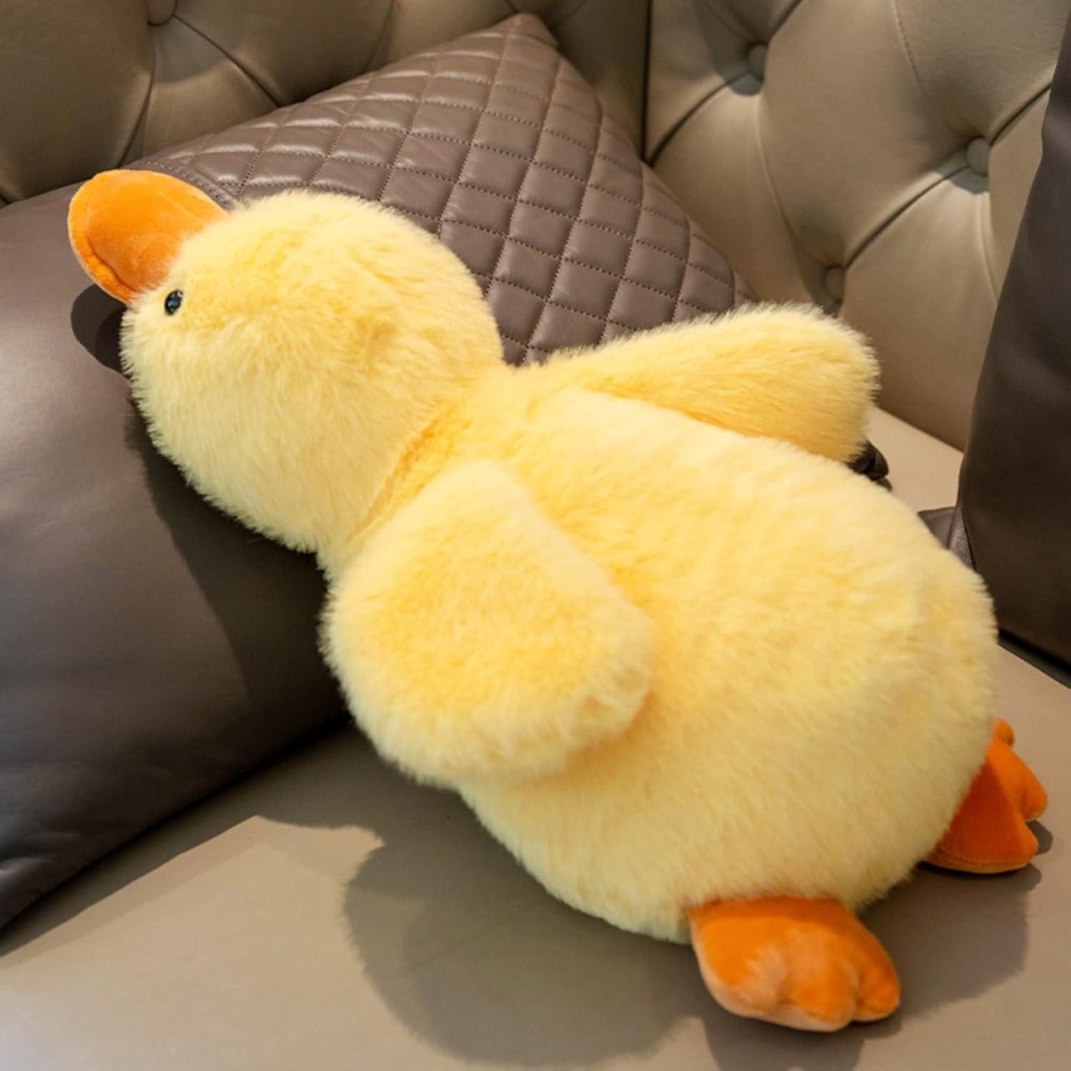 LuxusKollektion Kuscheltier Kuscheltier Ente Plüschtier Wurfkissen Geschenk Kinder 30 cm Weiß