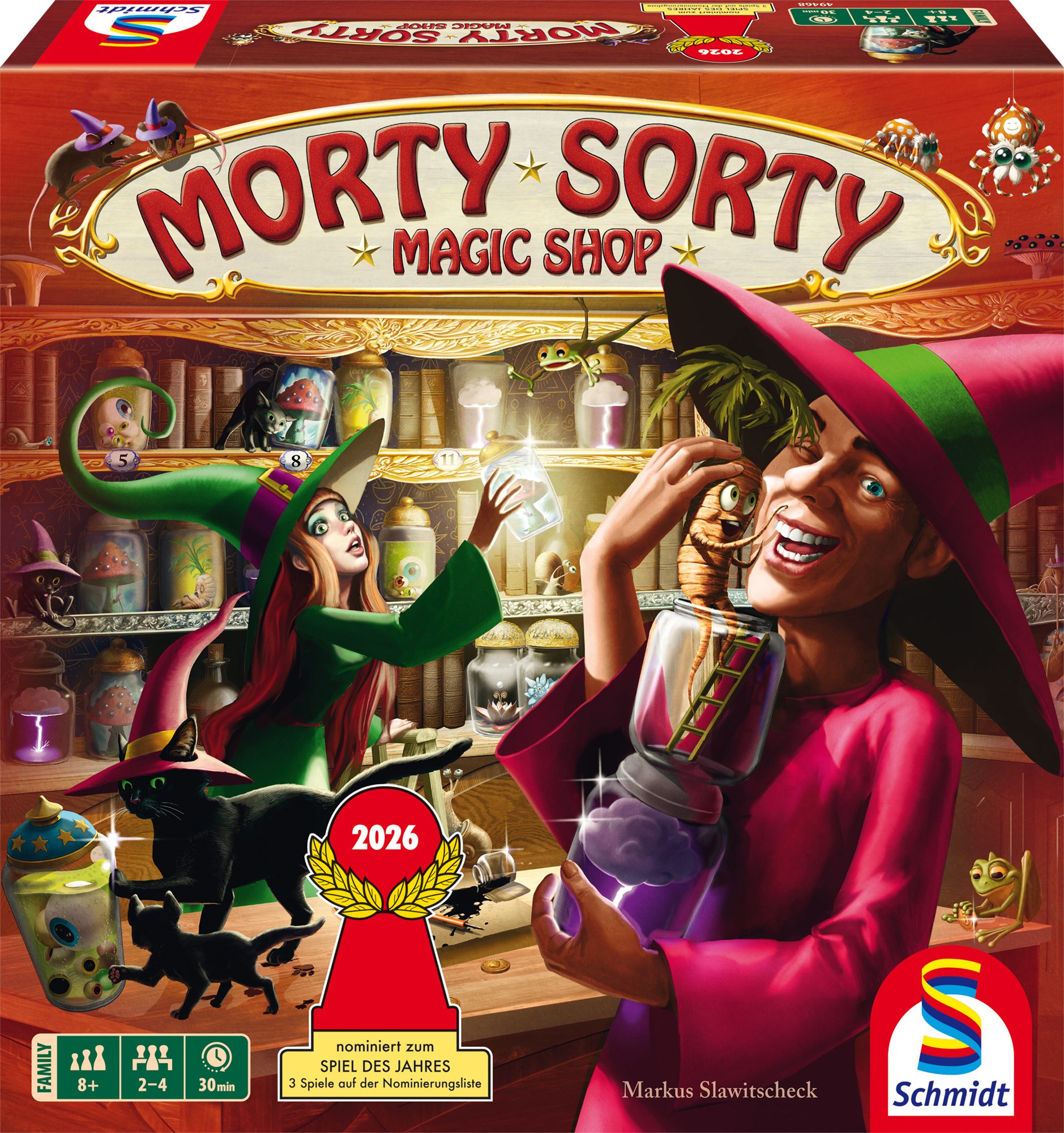 Schmidt Spiele Spiel Morty Sorty Magic Shop, Familienspiel