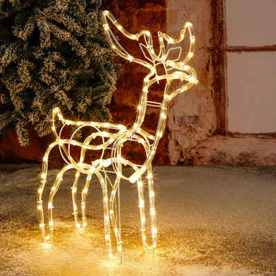 GartenHero LED-Lichterkette 120 LED Rentier IP44 Lichterkette Weihnachten Weihnachtsbeleuchtung