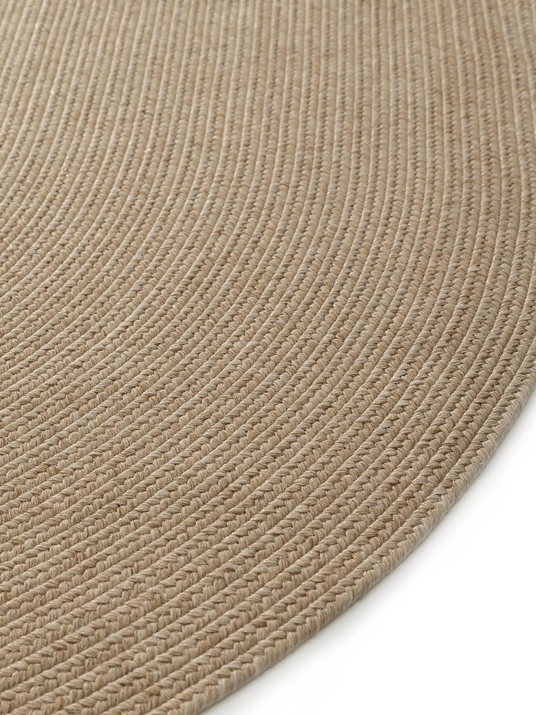 benuta Outdoorteppich Nandi, oval, Höhe: 5 mm, In- & Outdoorteppich, Robust für Garten, Terrasse, Balkon, Küche