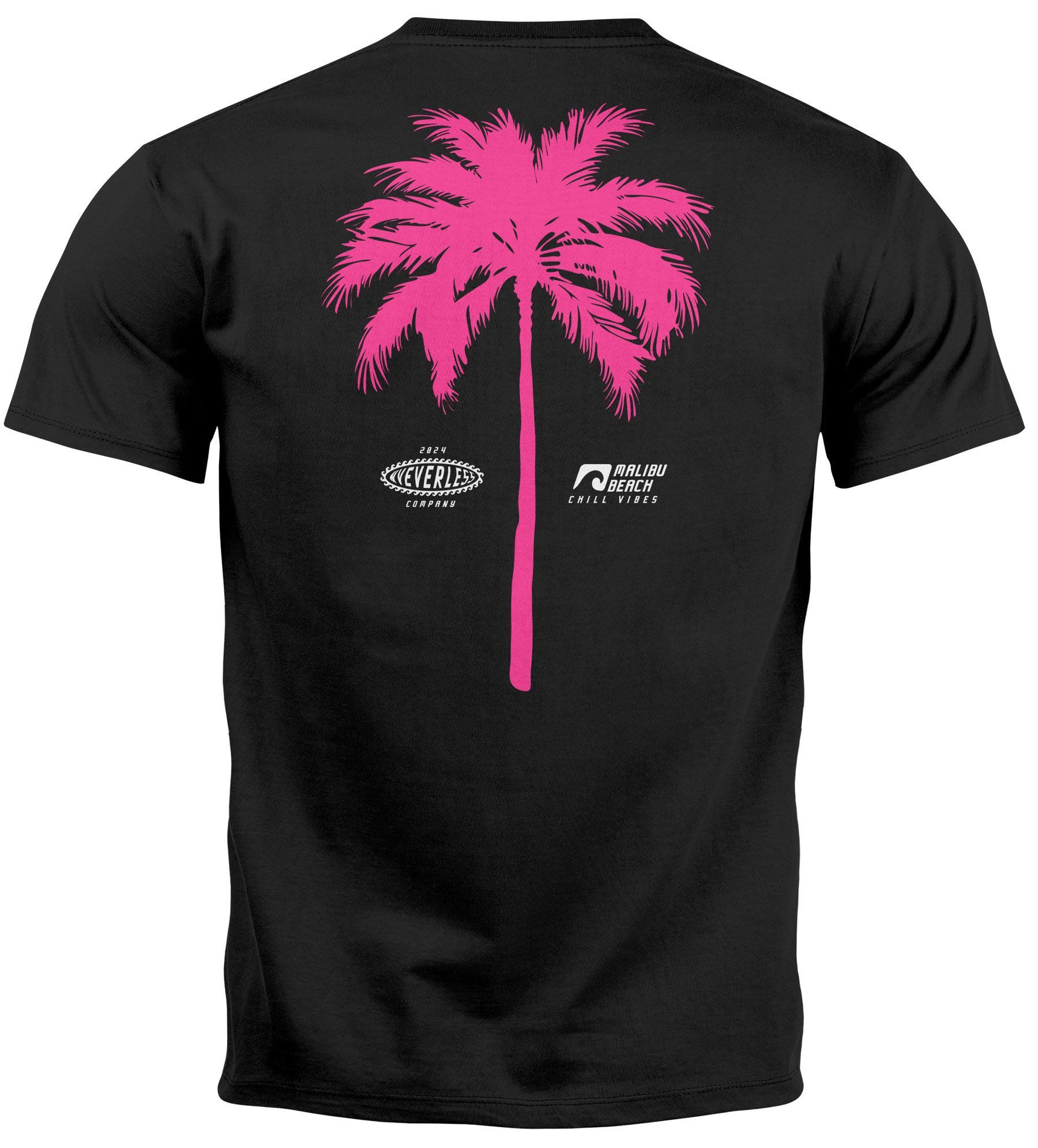 Neverless Print-Shirt Herren T-Shirt mit Palmen-Print günstig online kaufen