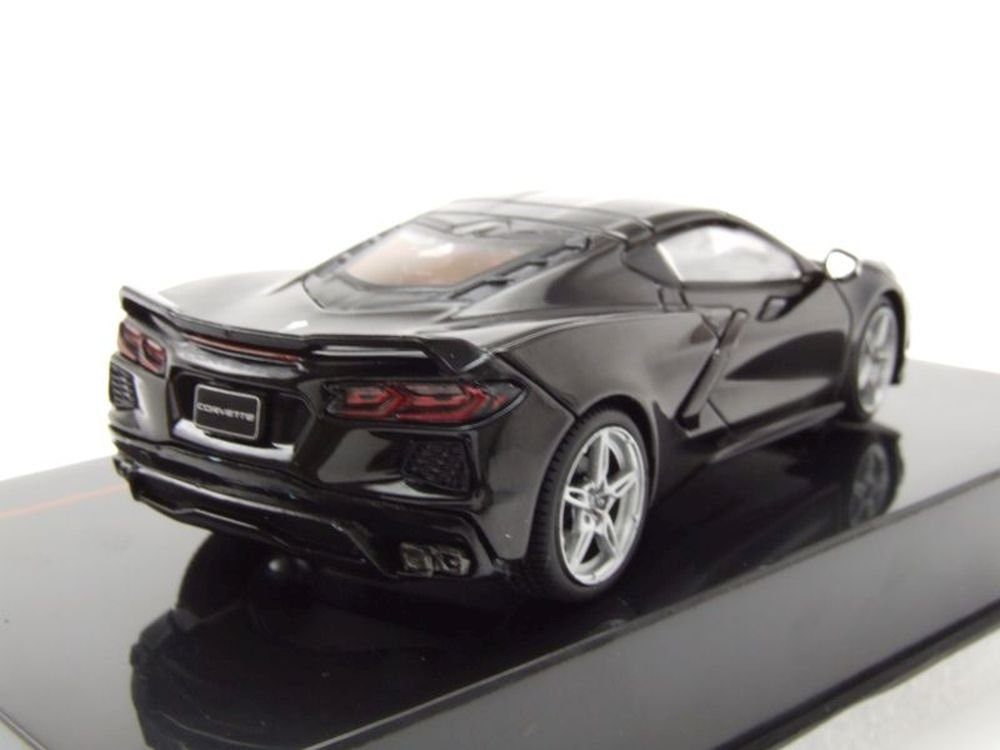ixo Models Modellauto Chevrolet Corvette C8 2020 schwarz, Maßstab 1:43