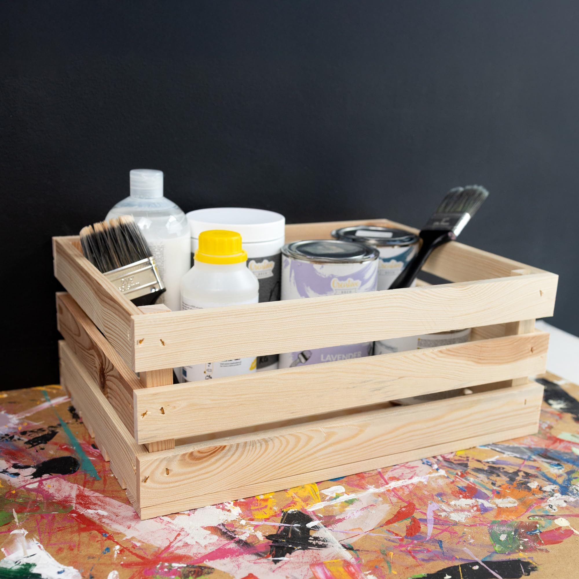Creative Deco Holzkiste Kiste Holz Deko Holzkiste, Obstkiste Weinkisten Apfelkiste – Bild 5 von 5
