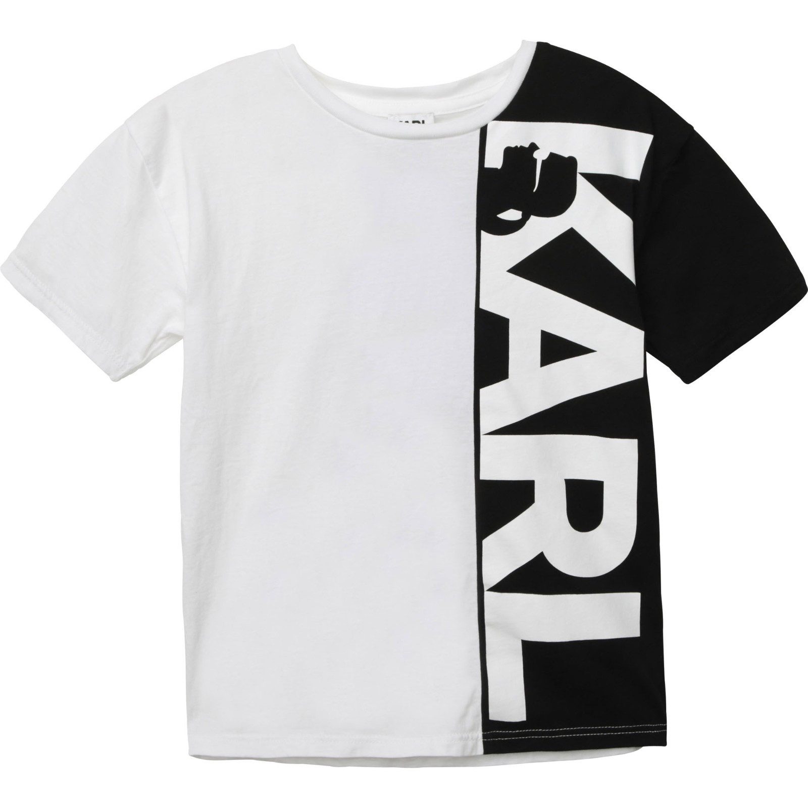 KARL LAGERFELD T-Shirt Karl Lagerfeld T-Shirt schwarz weiß mit ikonischem großem Logo