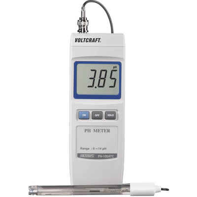 VOLTCRAFT Wasserzähler »Digitales pH-Meter«, (PH-100 ATC, Messelektrode, Bedienungsanleitung), pH-Messgerät