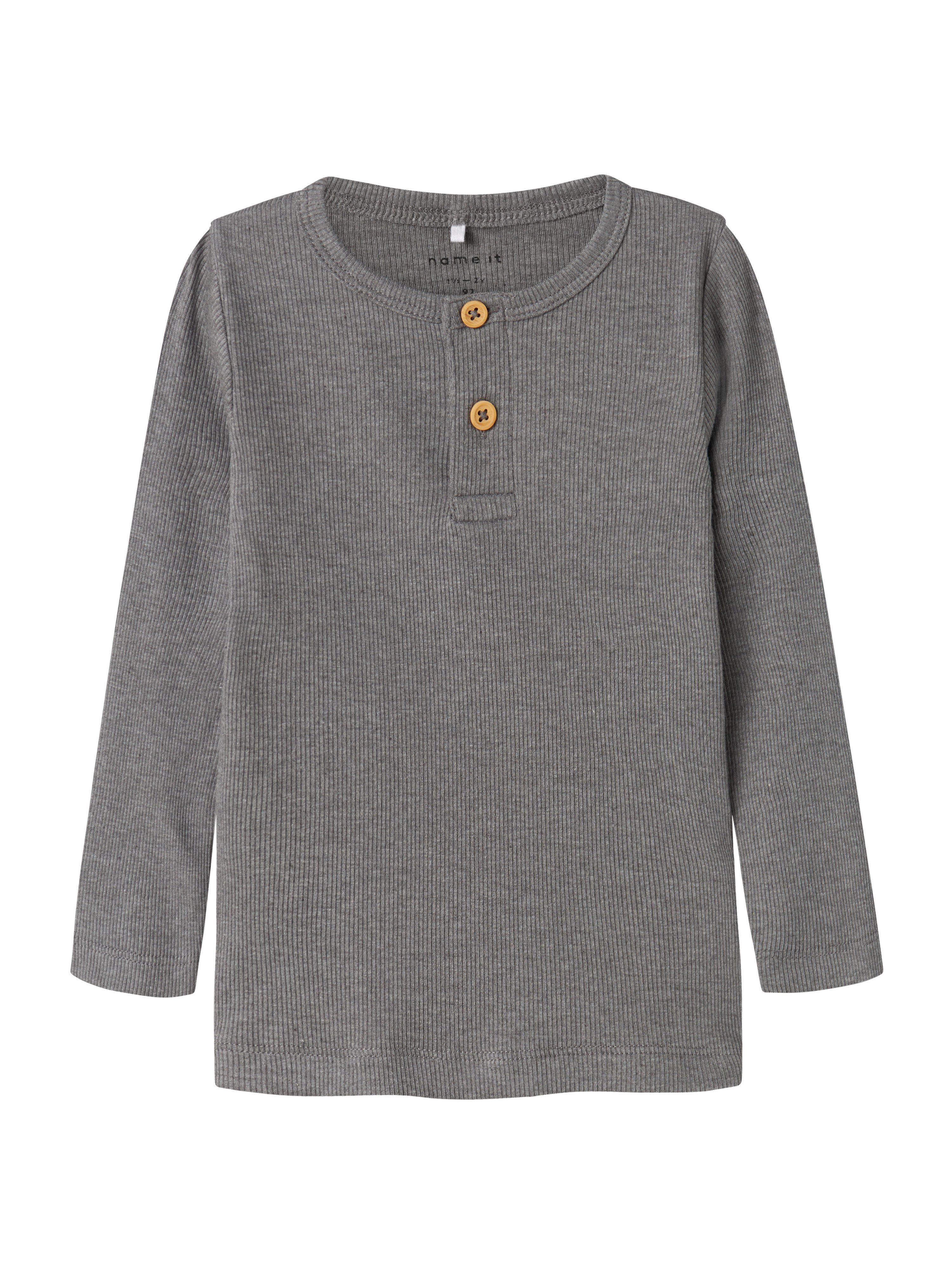 Name It Langarmshirt NMMKAB LS TOP NOOS Im Henley-Stil - mit kurzer Knopfleise, normal geschnitten – Bild 2 von 5
