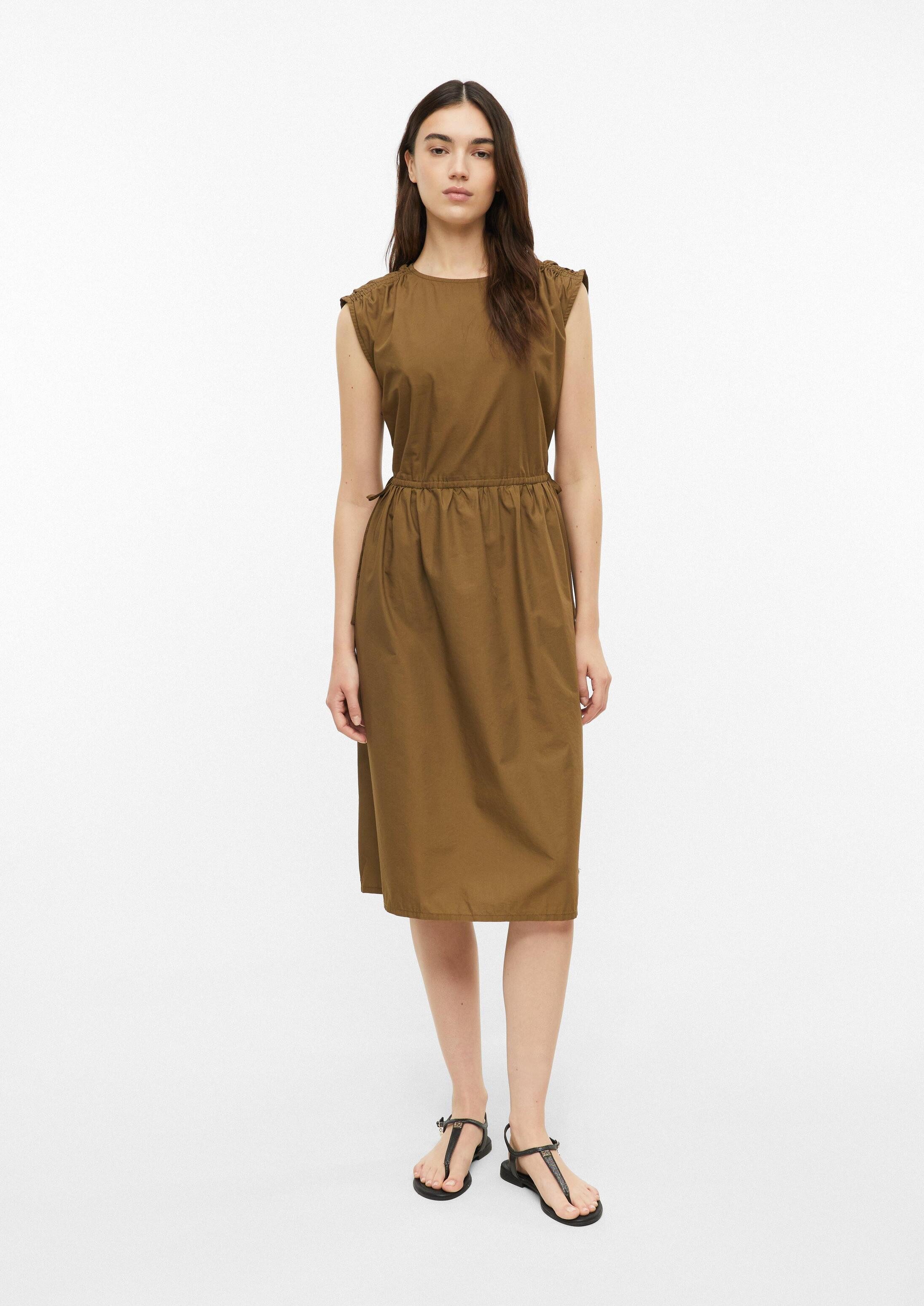 s.Oliver Midikleid Kleid Midi-Kleid mit regulierbarer Taille und Seitentaschen