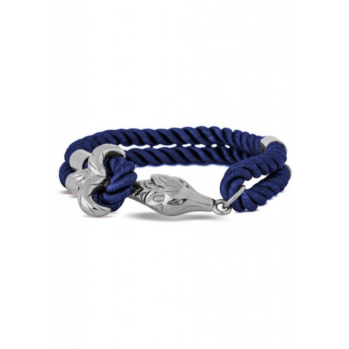 Akitsune Armband Vulpes Armband Silber - Navyblau 17 50cm