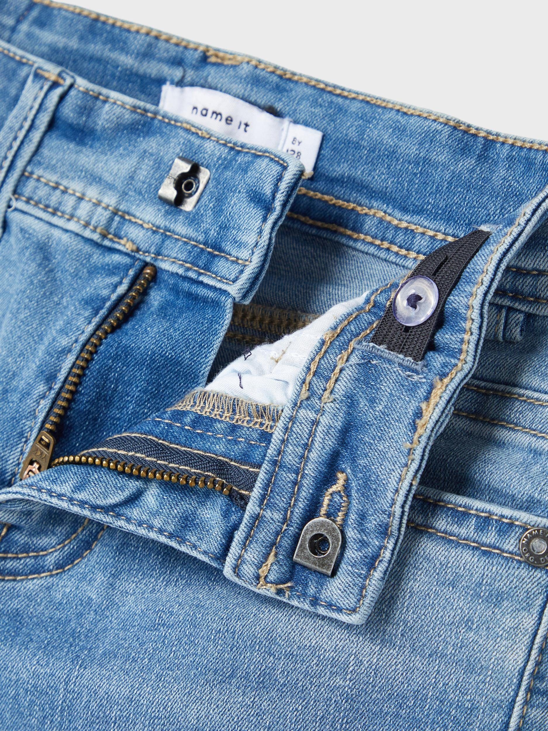 Name It Jeansshorts Jungen Jeans kurz im Used-Look