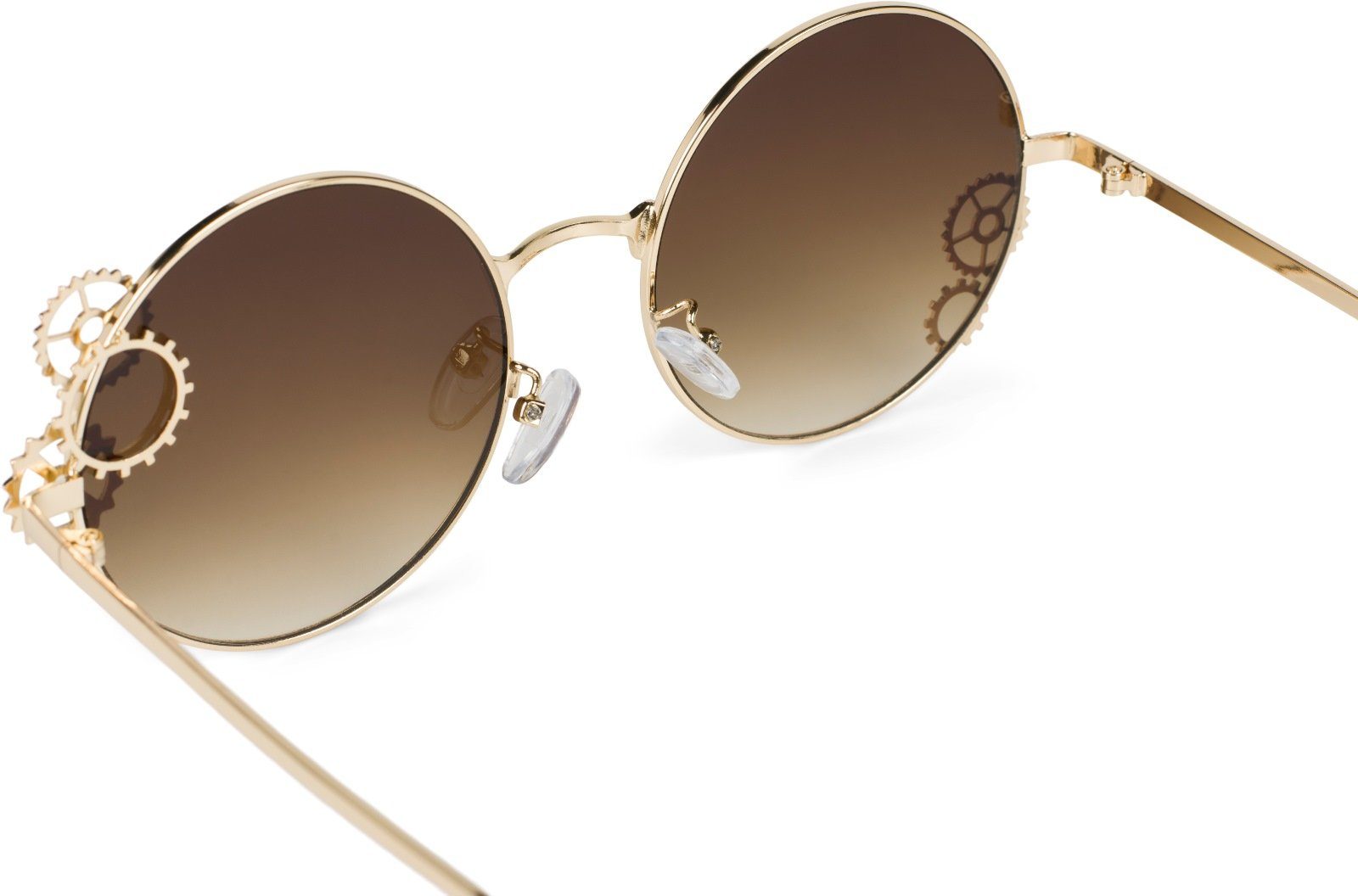 styleBREAKER Sonnenbrille Runde Sonnenbrille mit Zahnrad günstig online kaufen