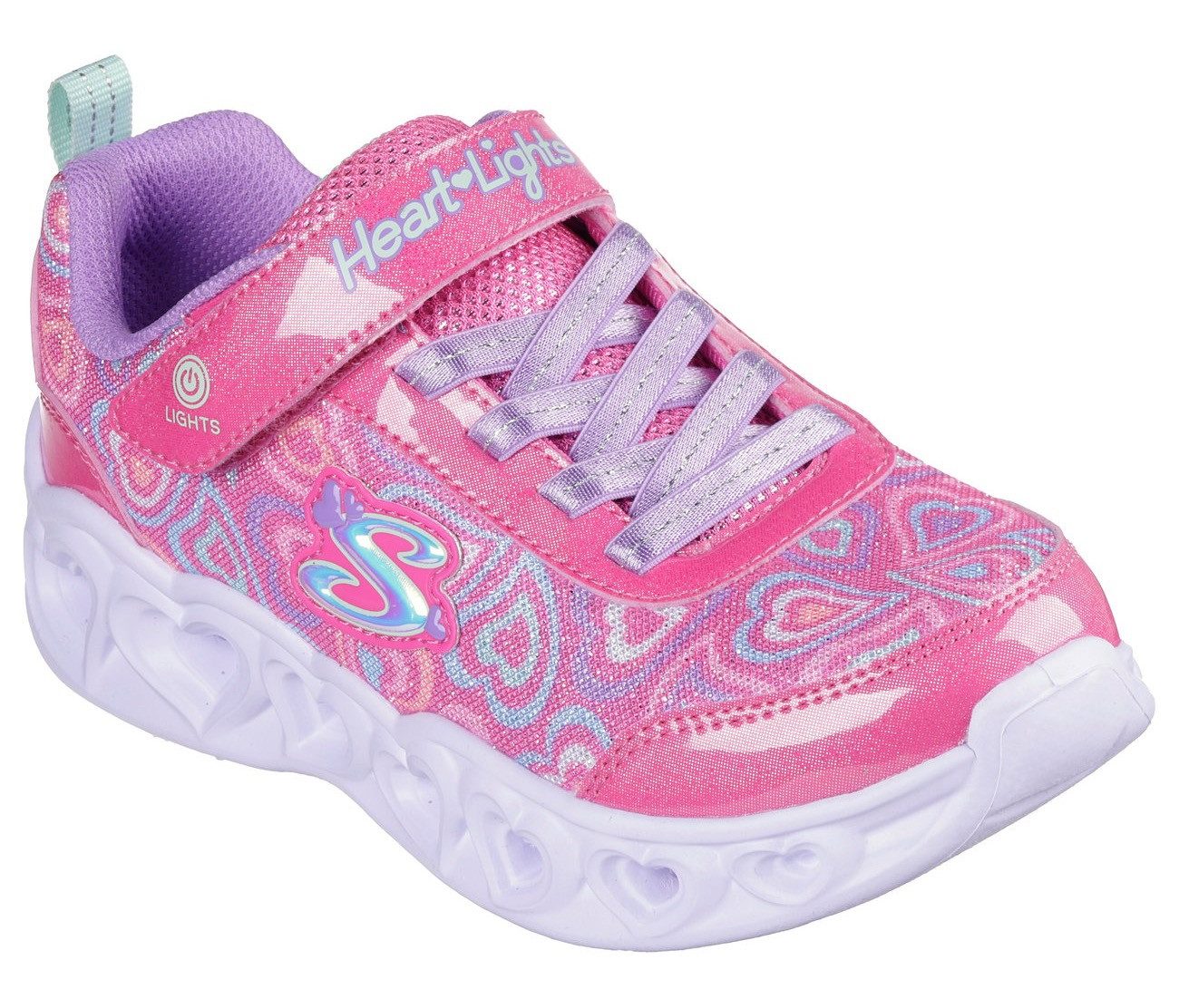 Skechers HEART LIGHTS Sneaker Blinkschuh mit Herz-Laufsohle, Größenschablone zum Download