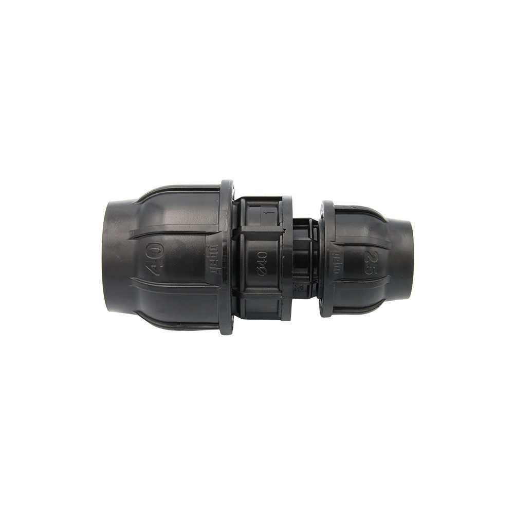 Steckfitting PE Rohr Kupplung 40x25 mm Reduzierung Verjüngung Verschraubung