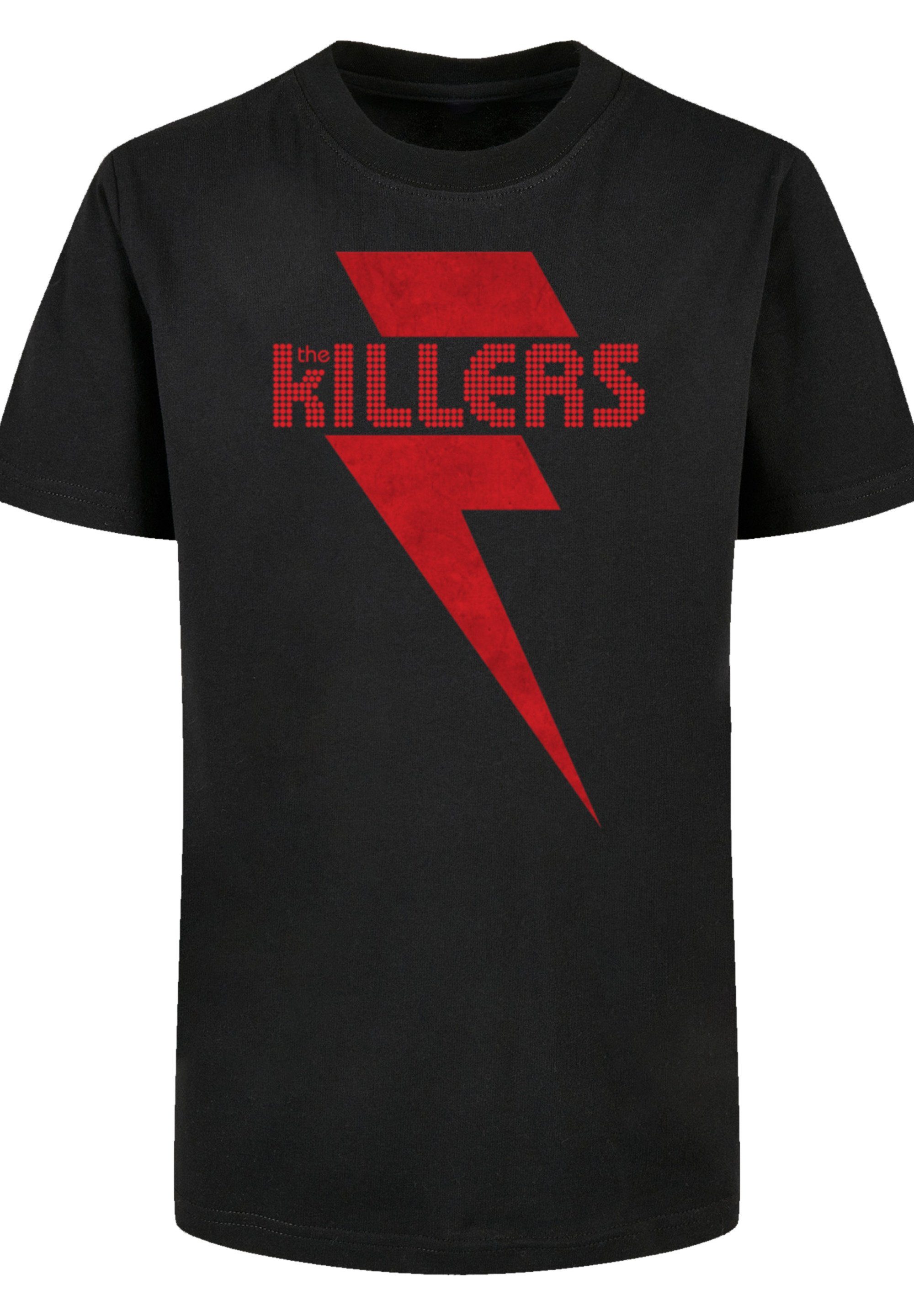 schwarz Red Print F4NT4STIC T-Shirt The Killers Bolt