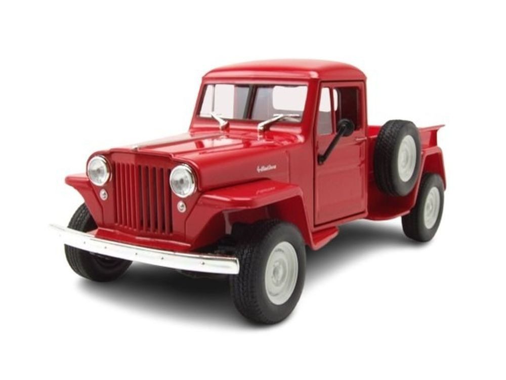 Welly Modellauto Willys Jeep Pick Up 1947 rot, Maßstab 1:24