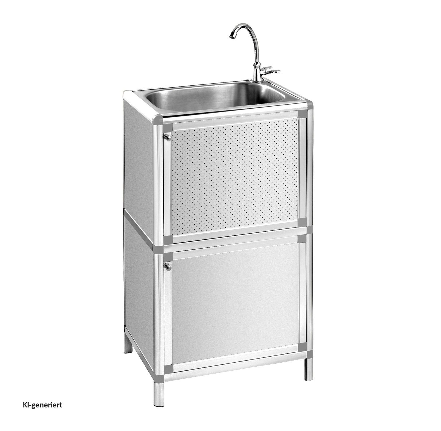 HTI-Living Outdoor-Küchenmodul Outdoorspüle S Gerti (Stück, 1-St., 1 Outdoorspüle) Gartenspüle Campingspüle Messespüle
