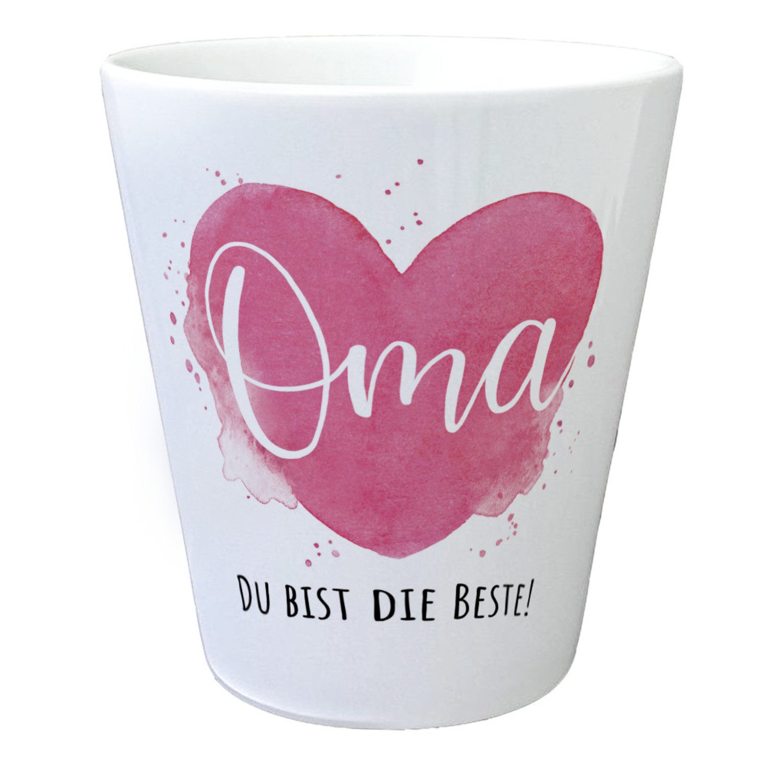 Blumentopf Beste Oma Blumentopf mit Spruch Oma Du bist die Beste