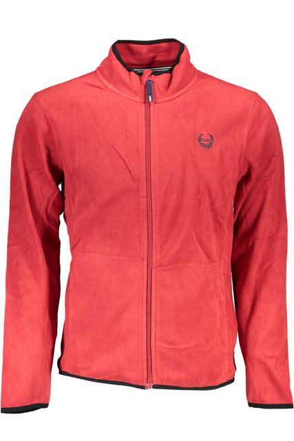 GIAN MARCO VENTURI Sweatshirt Hochwertige Herren Fleece-Sweatjacke in Rot m günstig online kaufen