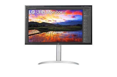 LG Electronics Dis 32 32UP55NP-W UHD 4K VA TFT-Monitor (3840 x 2160 px, 4K Ultra HD, 4 ms Reaktionszeit, 60 Hz, VA, Adaptive-Sync, Lautsprecher, FreeSync, HDCP, HDR, Höhenverstellbar)