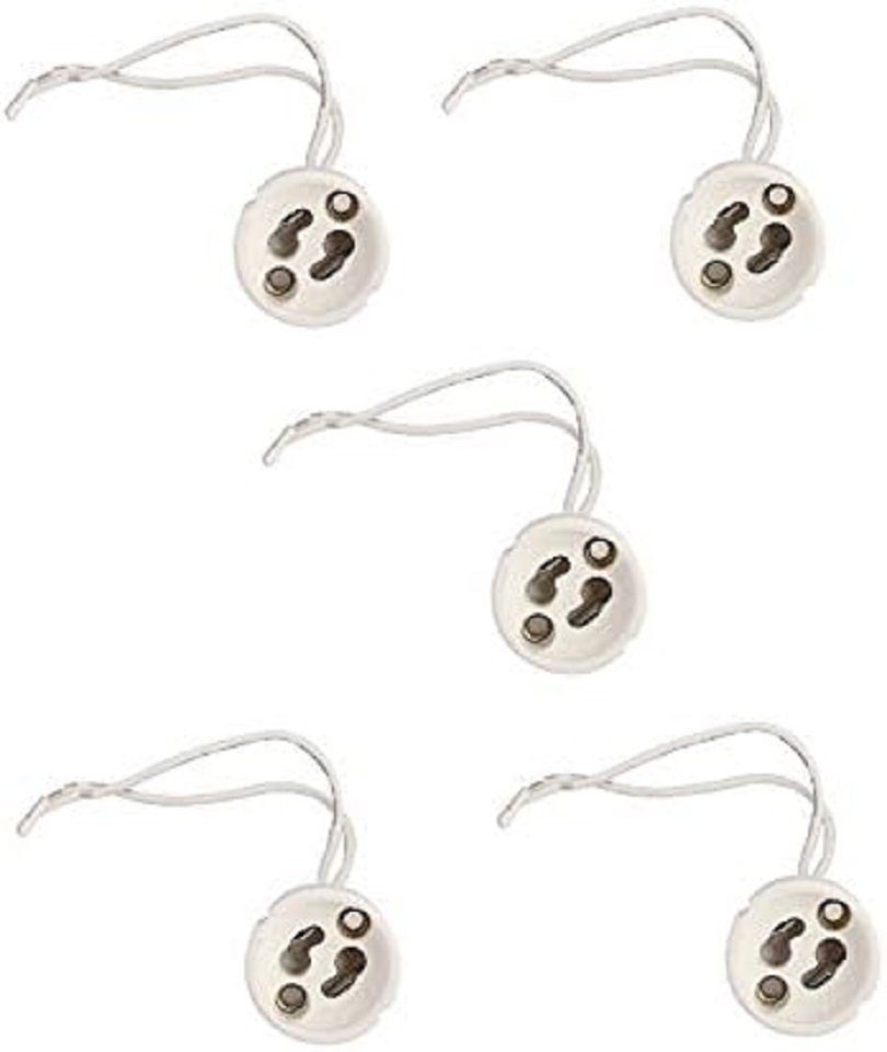 Provance Лампыfassung 5 x Keramik Лампыfassung GU10 Sockel Halterung, (Set, 5-St)