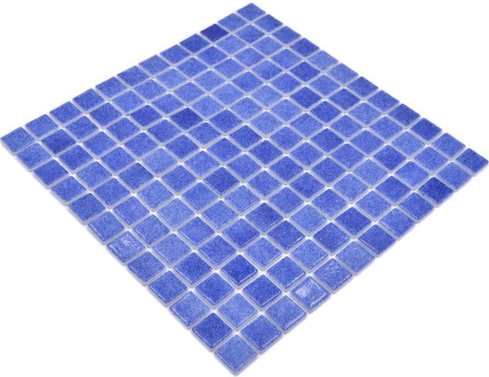 Mosani Mosaikfliesen Mosaikfliese Poolmosaik Schwimmbadmosaik blau