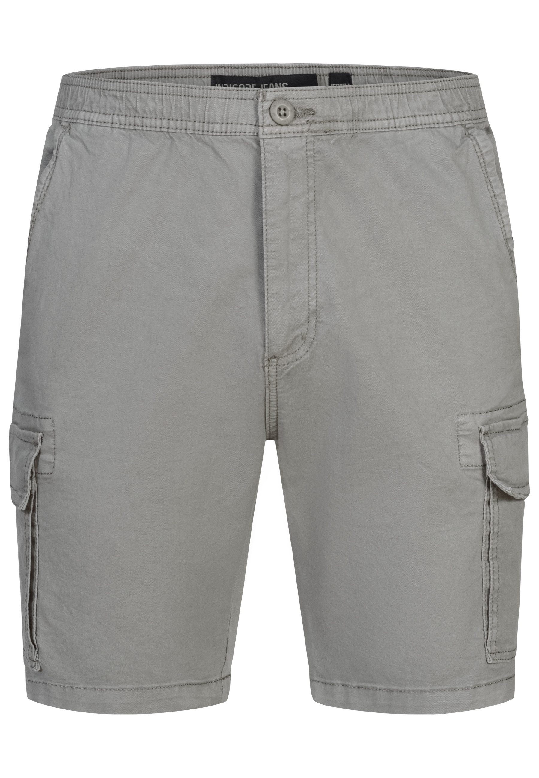 Indicode Cargoshorts Kinnaird aus elastischer Baumwoll-Qualität günstig online kaufen