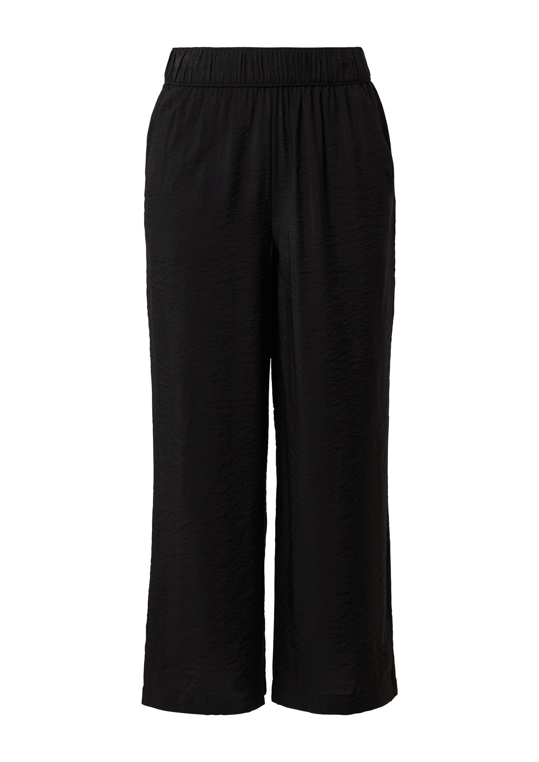 s.Oliver Culotte Hose Strukturierte Culotte mit Elastikbund und Eingrifftas günstig online kaufen