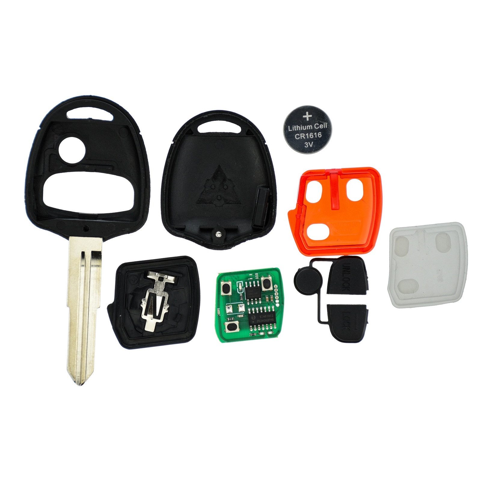 mt-key Schlüsseltasche Auto Funk Schlüssel 434MHZ Fernbedienung MIT8 (Set), für Mitsubishi Grandis (04-12); Lancer VIII CY (07-17); Outlander ...