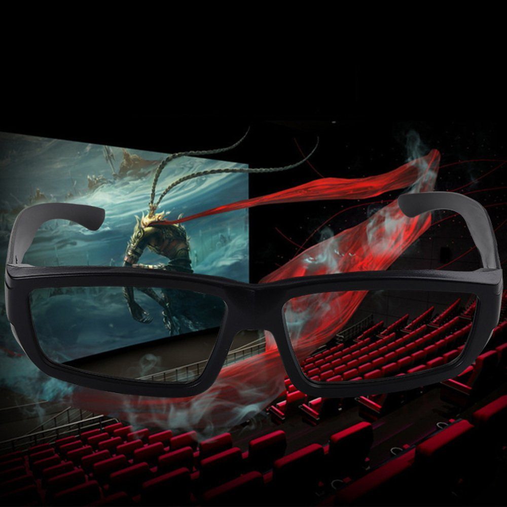 PRECORN 3D-Brille Universal Unisex Fernseher 3D Cinema f. Passiv Zirkular polarisiert