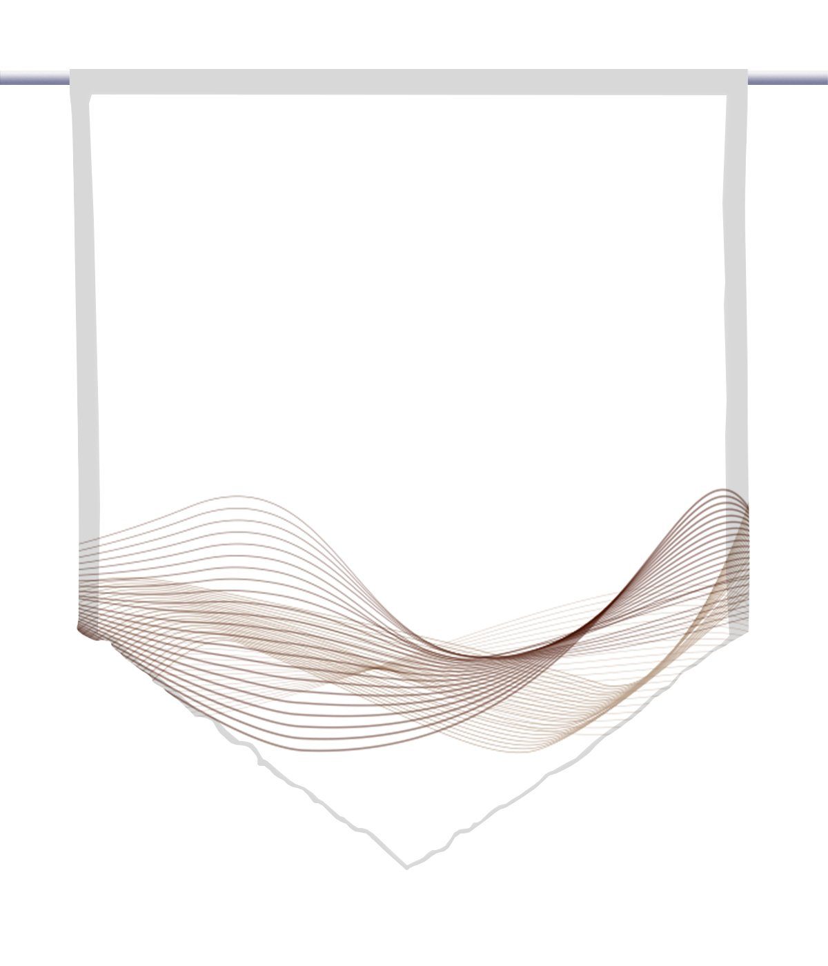 gardinen-for-life Scheibengardine Stream Horizon coffee, Spitzer Scheibenhä günstig online kaufen