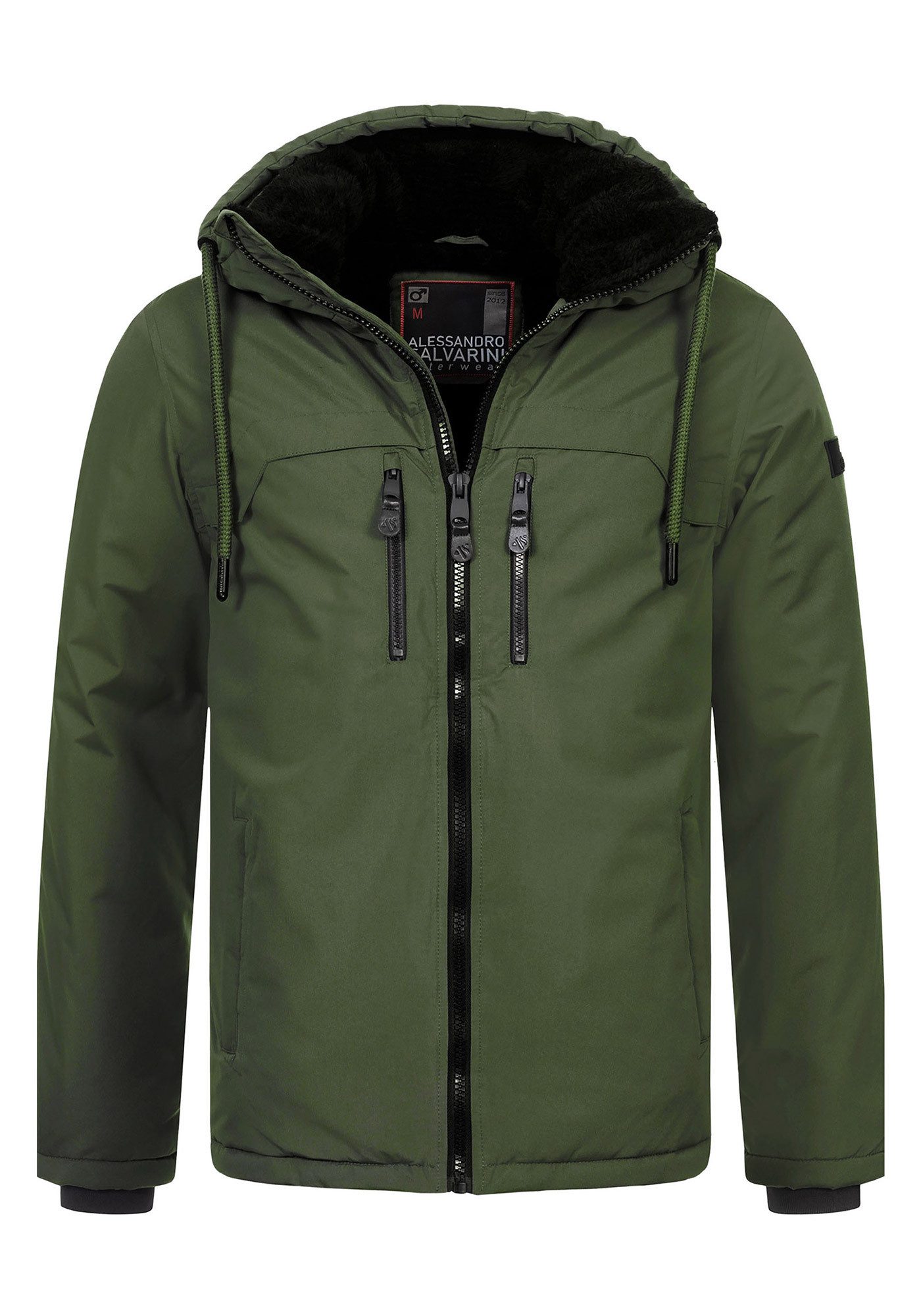 Alessandro Salvarini Winterjacke ASMori mit warmem Teddyfell – Bild 5 von 5