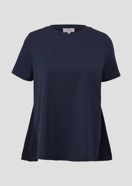 s.Oliver Kurzarmshirt T-Shirt mit Plisseefalten am Rücken