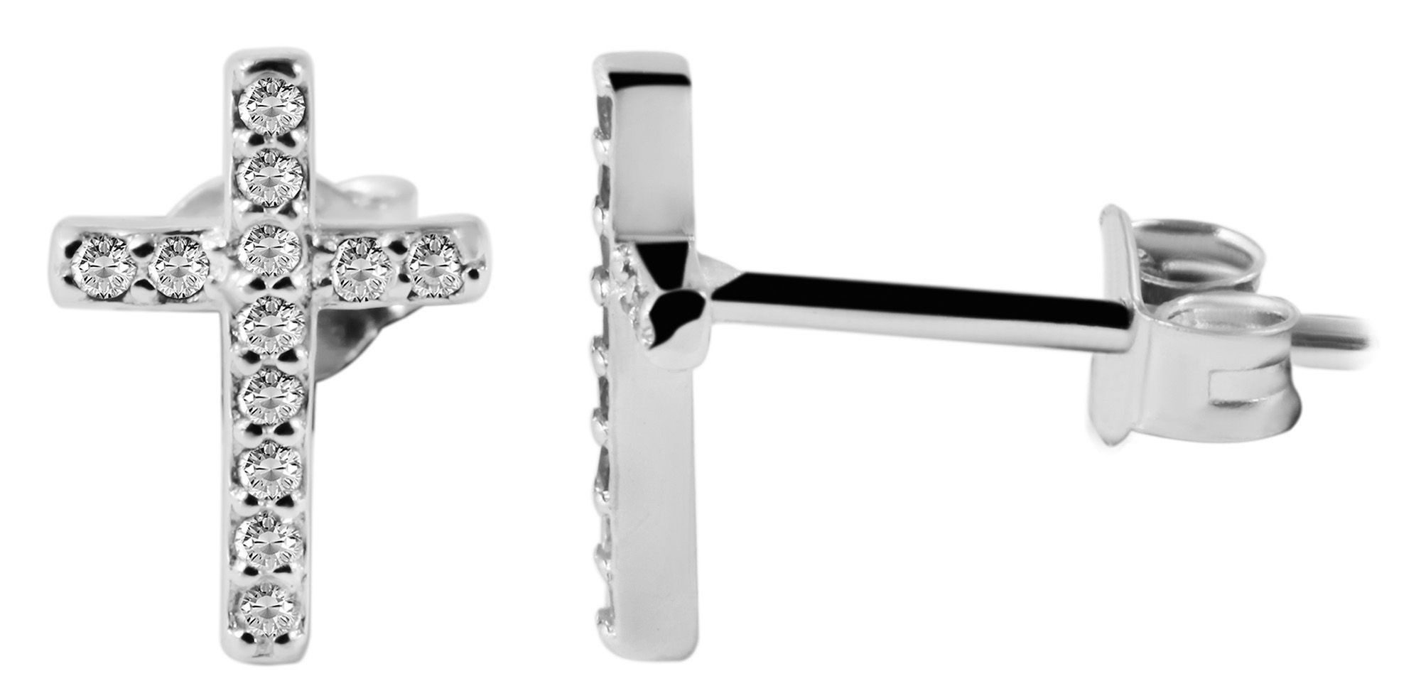 AKZENT Ohrring-Set Kira Ohrstecker, Kreuz, 925/- günstig online kaufen