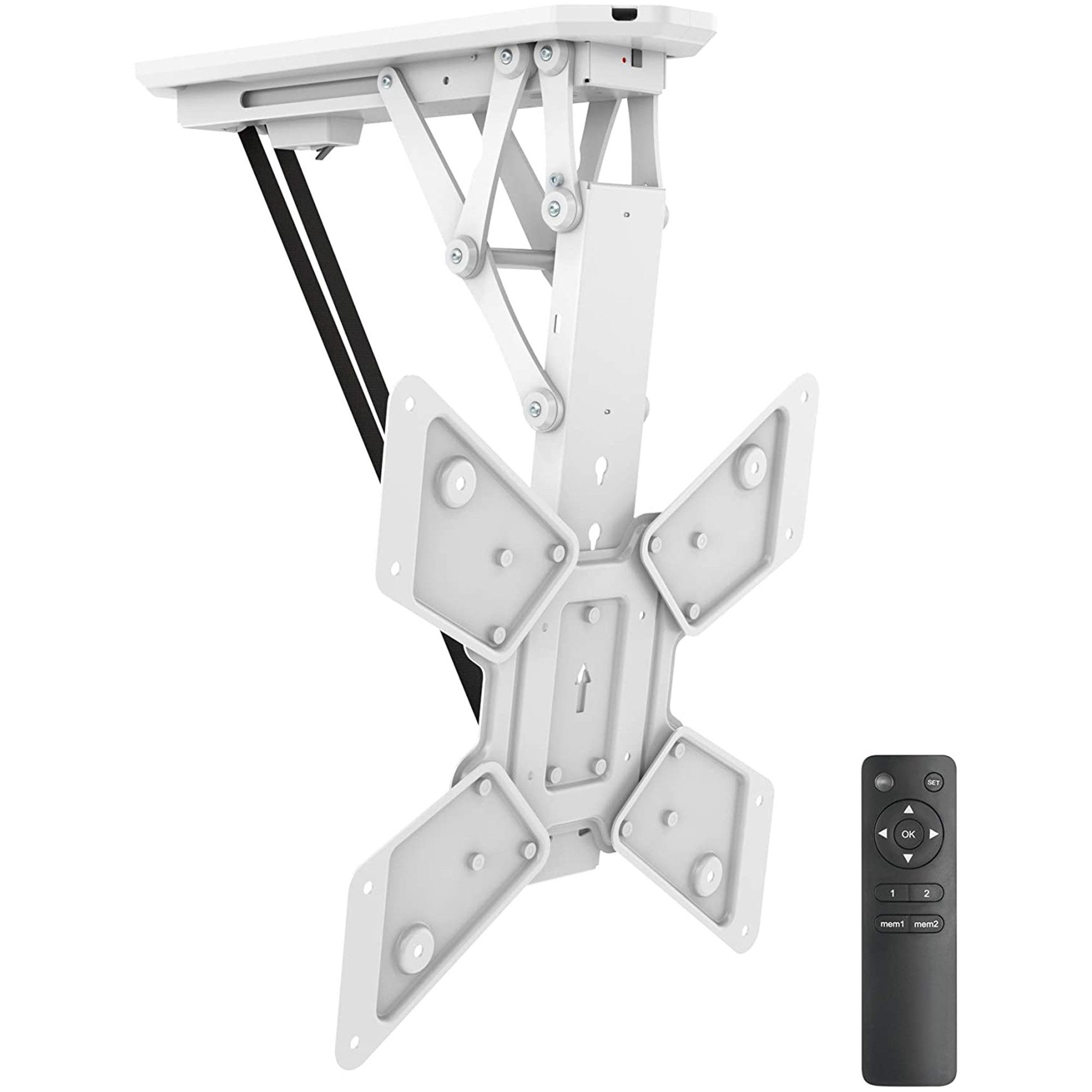 my wall TV-Deckenhalterung HL40MWL elektrischer Deckenhalter für Monitor/TV 23-55 Zoll (Weiß), (bis 55 Zoll)