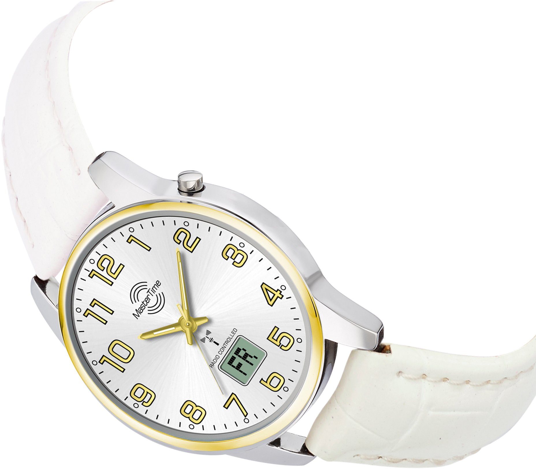 MASTER TIME Funkuhr Basic MTLA-10799-42L, Armbanduhr, Damenuhr, Datum, Leuc günstig online kaufen
