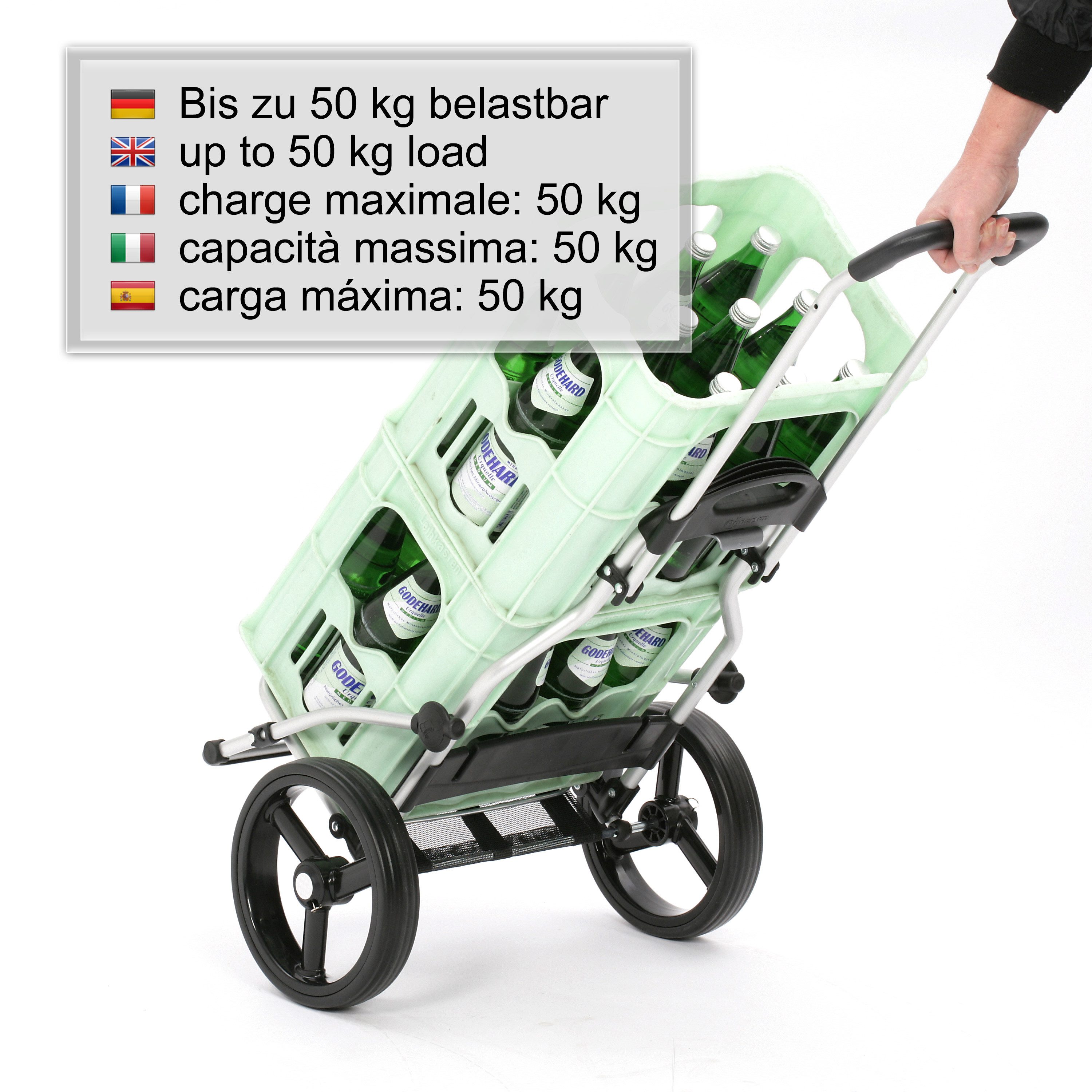 Andersen Einkaufstrolley Royal Shopper 360° Mole 8, klappbare Ladefläche, belastbar bis 50kg, wasserabweisend