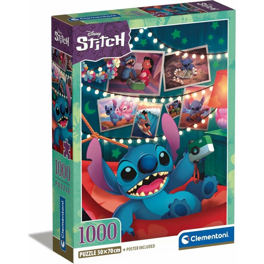 Clementoni® Puzzle Disney Stitch-Puzzle 1000Stück, Puzzleteile