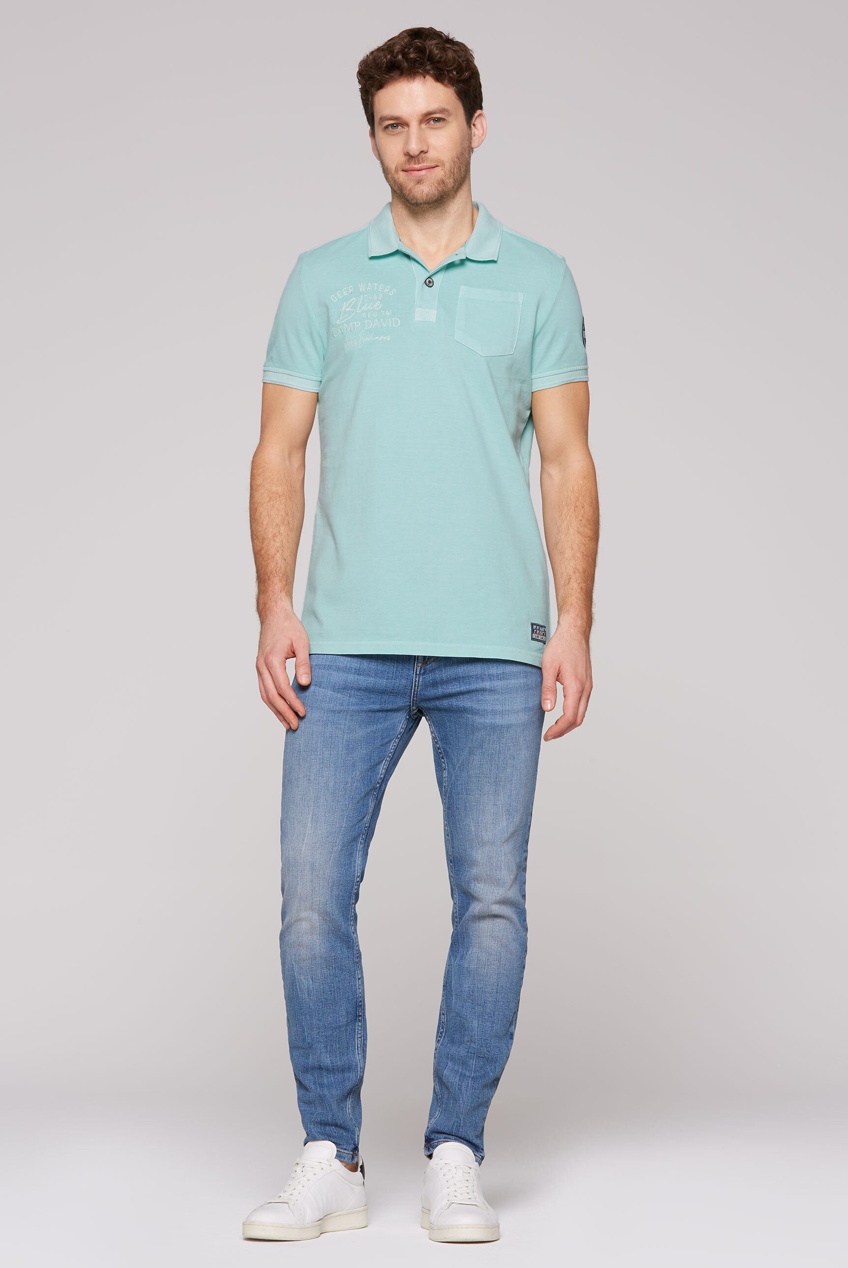 CAMP DAVID Poloshirt mit Brusttasche