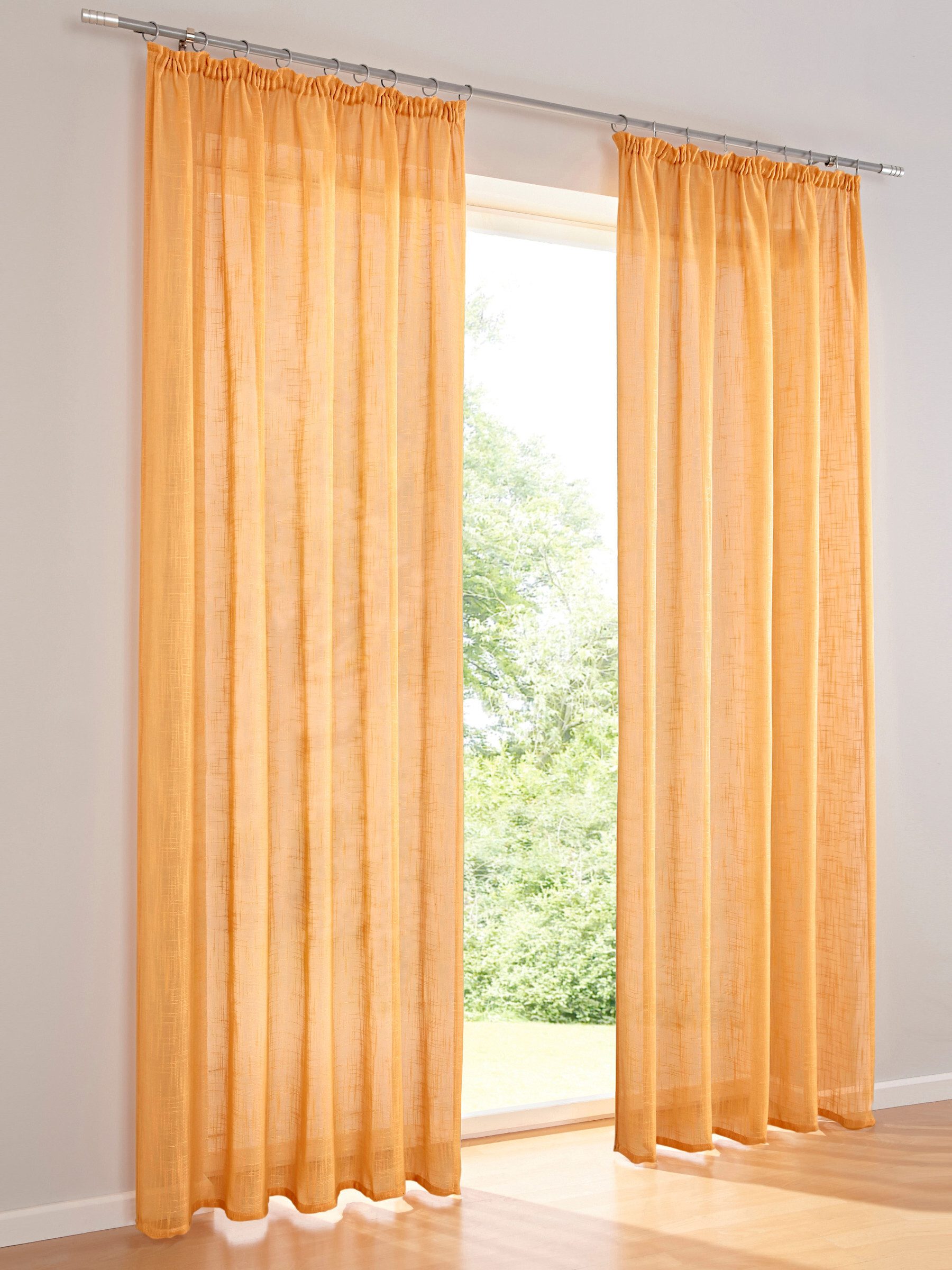 heine Gardine Dekostore (1 St), Schlaufen, halbtransparent, Fensterdekorati günstig online kaufen