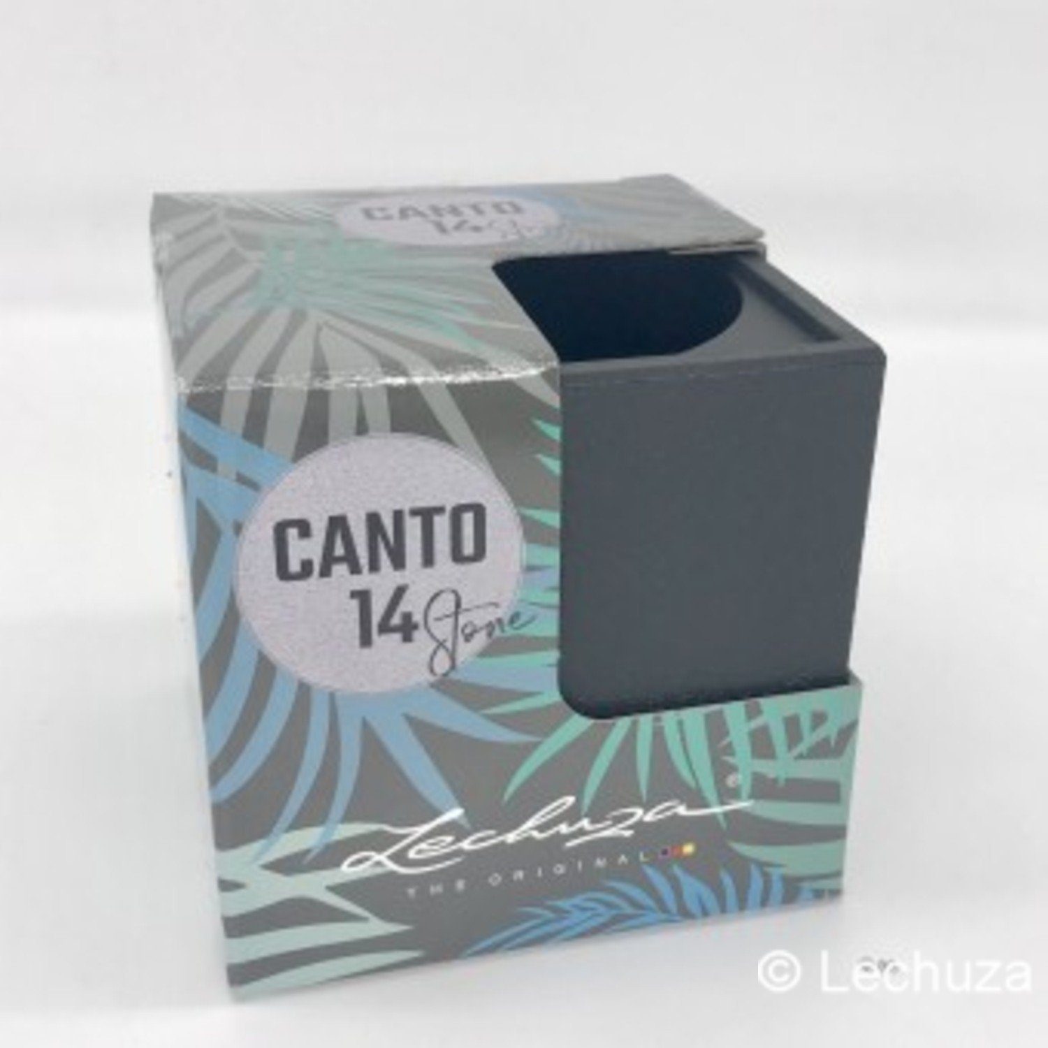 Lechuza® Kräutertopf Pflanztopf Canto Stone 14 graphitschwarz