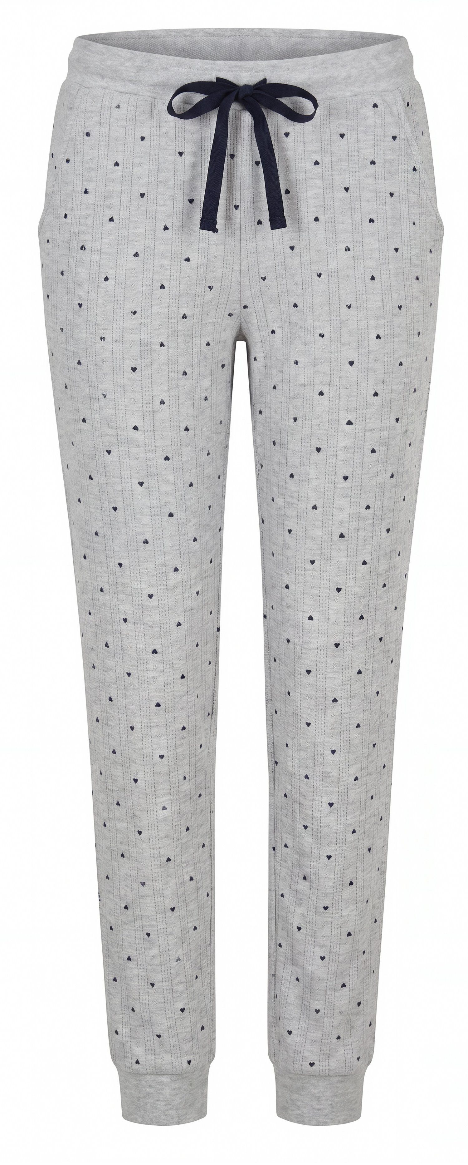 By Louise Pyjamahose Damen Schlafanzughose Bündchen (1-tlg) Modisches Design