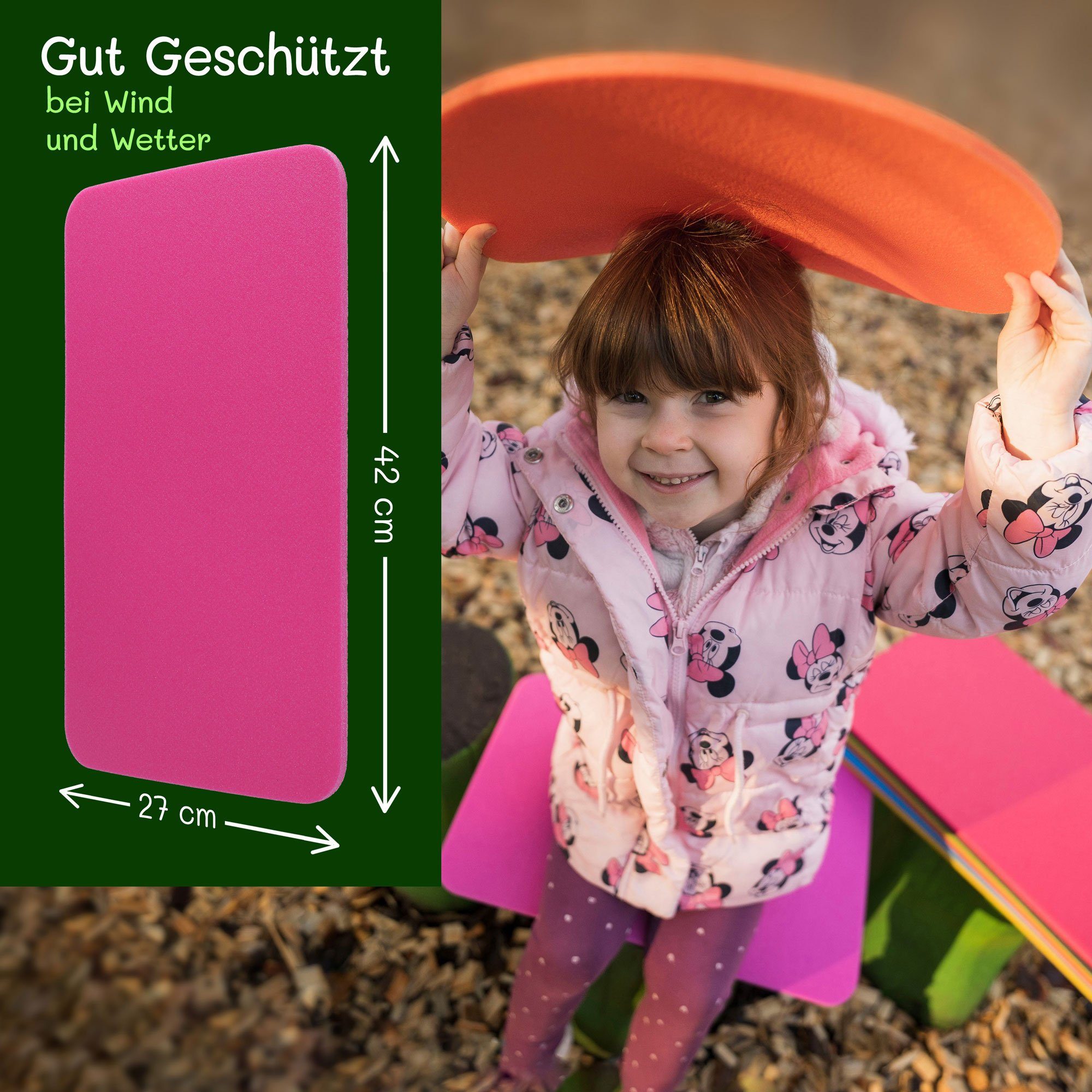 Yate Thermositzkissen Yate Set 24 Kinder Schaumstoff Sitzkissen viereckig o günstig online kaufen