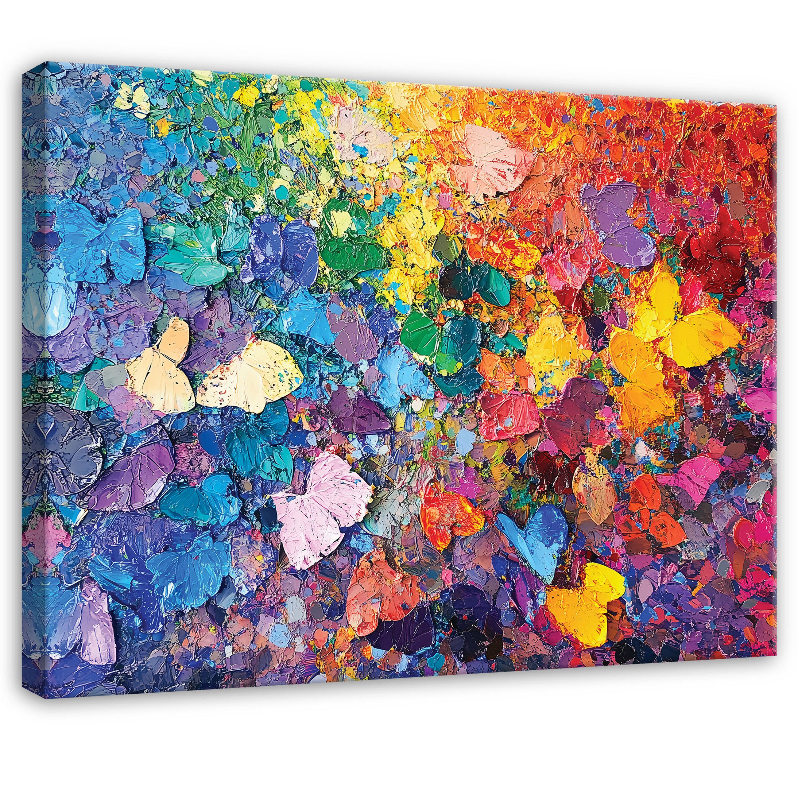 Wallarena Leinwandbild Abstrakt Bunt Kunst Modern Wandbilder Wand Deko XXL günstig online kaufen