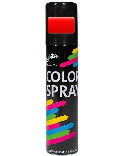 jofrika Theaterschminke Color Haarspray - Farbspray 100 ml, Rot