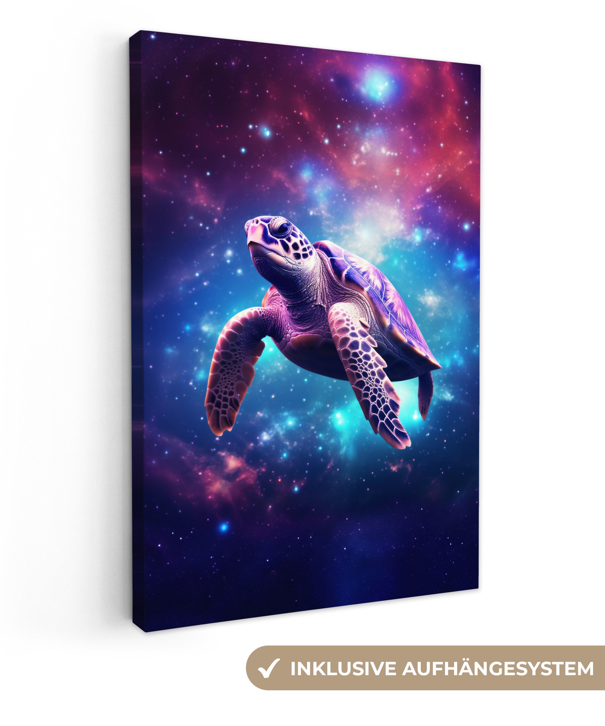 OneMillionCanvasses® Leinwandbild Schildkröte - Tier - günstig online kaufen