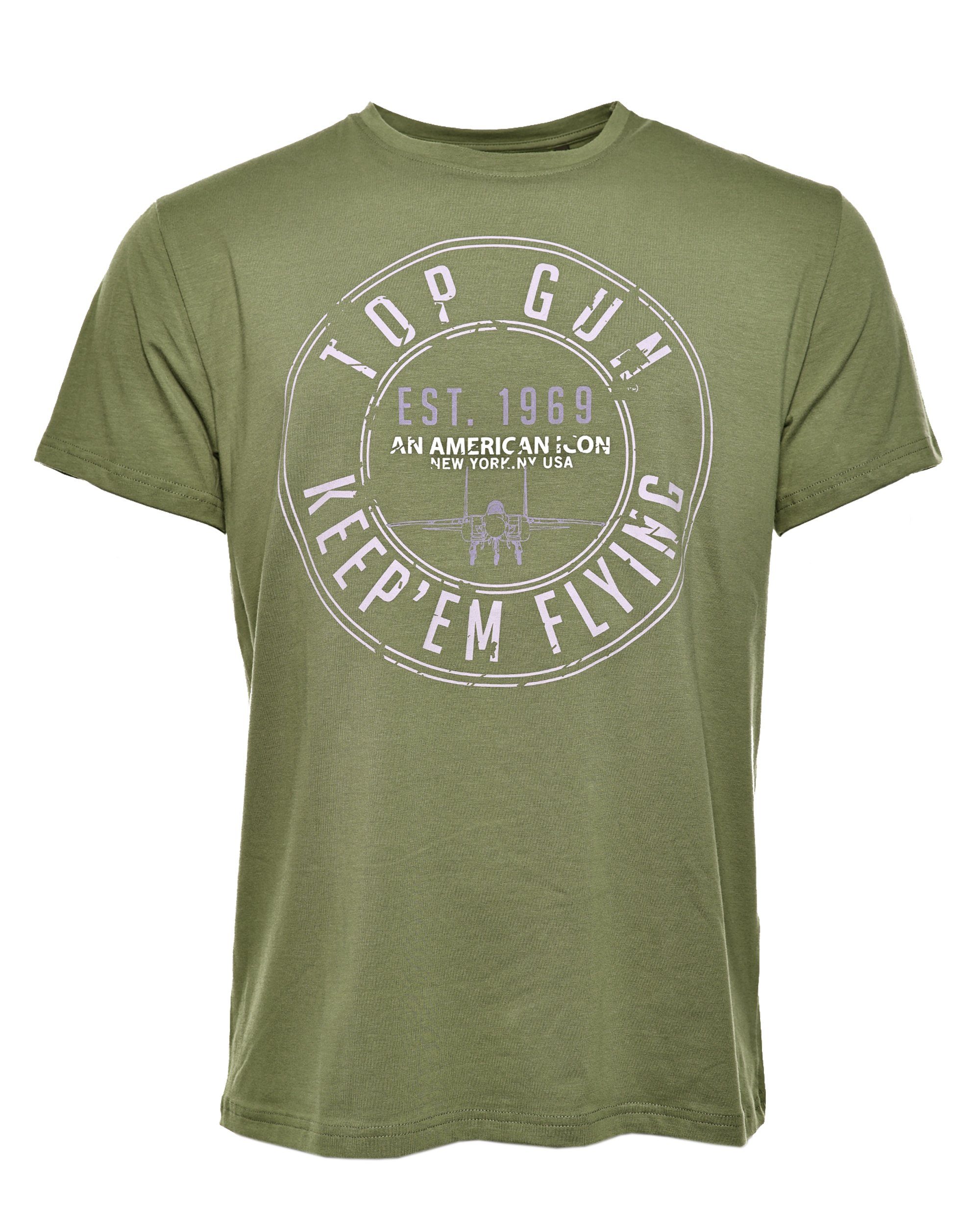 TOP GUN T-Shirt TG20212109 oliv