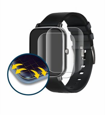 BROTECT Full-Screen Schutzfolie für Ibetter Smartwatch 1.69", Displayschutzfolie, 2 Stück, 3D Curved klar